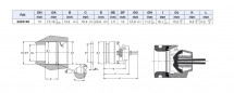 Built-in check valve DN15, 1 piece