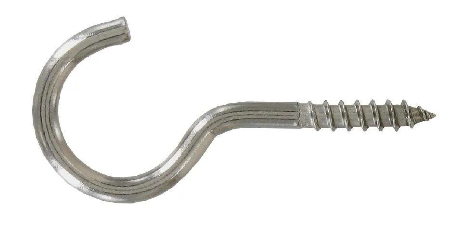 Gancio a vite in acciaio inox A2, 4x30 mm, 5 pz.