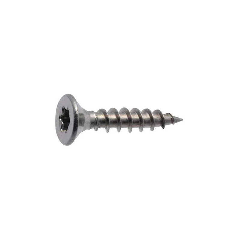 Vis agglo à tête fraisée étoile inox A4, 3x16mm, 41 pièces.