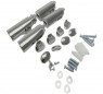 Chrome-plated wall-mounting kit for Timelis towel rails, 4 pcs.