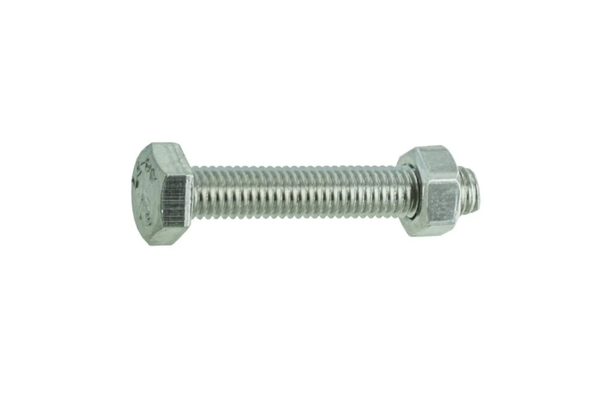 Bullone a testa esagonale A4 in acciaio inox 5x40 mm, 8 pz.