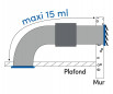 Autogyre air extractor, between 2 ETCL series ducts, diameter 125 mm