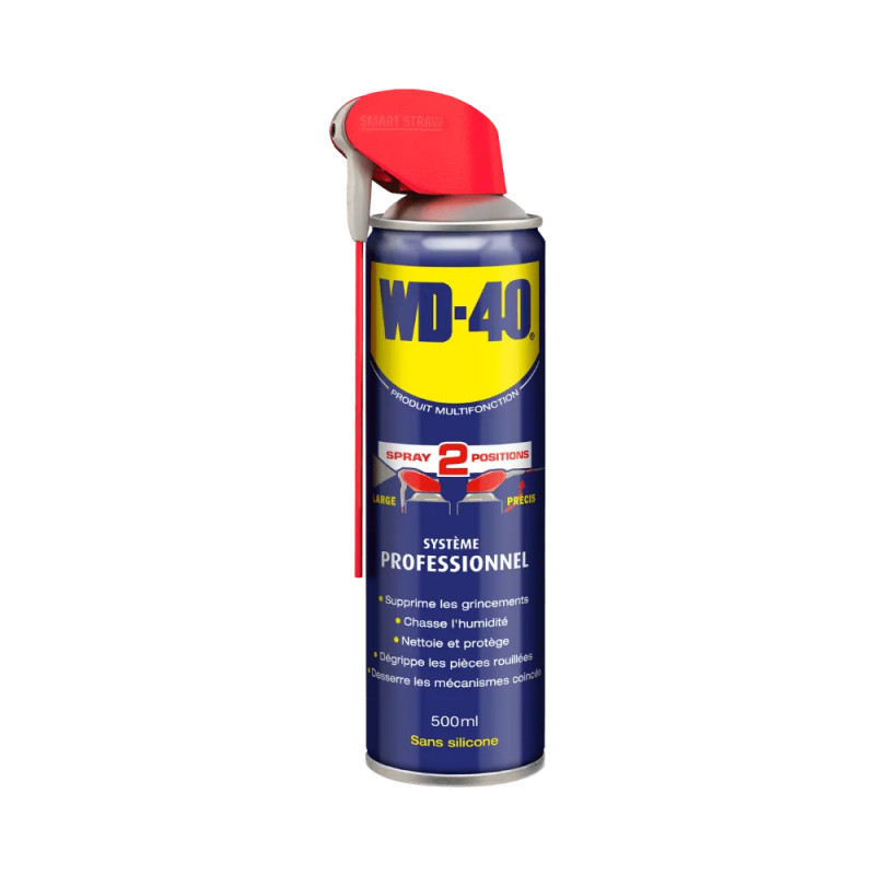 WD40 multi-purpose rust remover, dual-position spray, 500ml