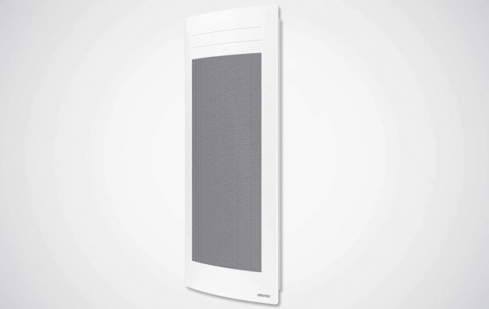 Radiateur électrique rayonnant SOLIUS NEO vertical 1000 W, boîtier digital programmable, blanc