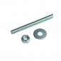 Galvanized steel threaded rod 8x20cm, 2 pcs.