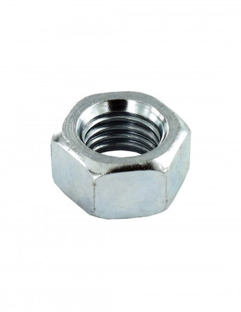 Hexagon nut in zinc-plated steel, diameter 8mm, 12 pcs.