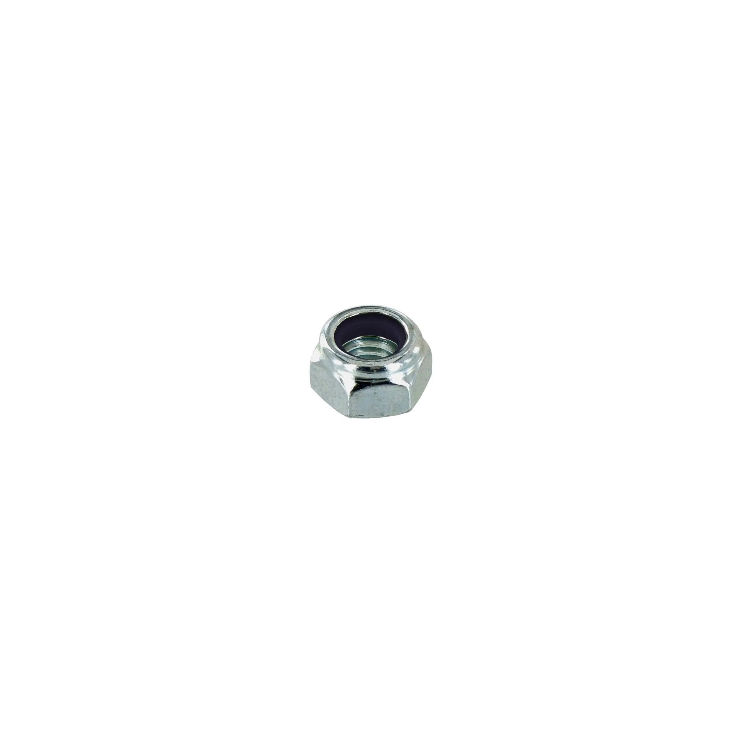 Ecrou hexagonale indesserrables en acier zingué diamètre 8mm, 10 pièces.