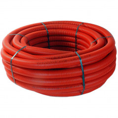 COURONNE GAINE TPC ROUGE DIAMETRE 63MM  -  50 METRES