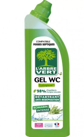 Gel WC détartrant au romarin 750ml.