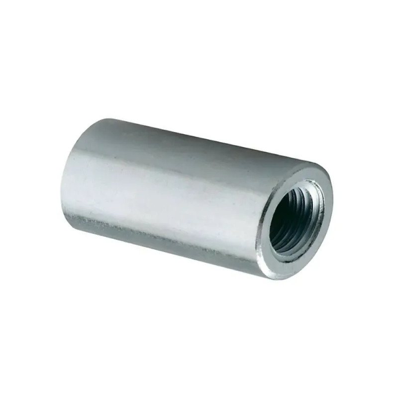 Reducing socket double female M8 / M7, threaded rod reduction in galvanized steel, 50 pcs. 