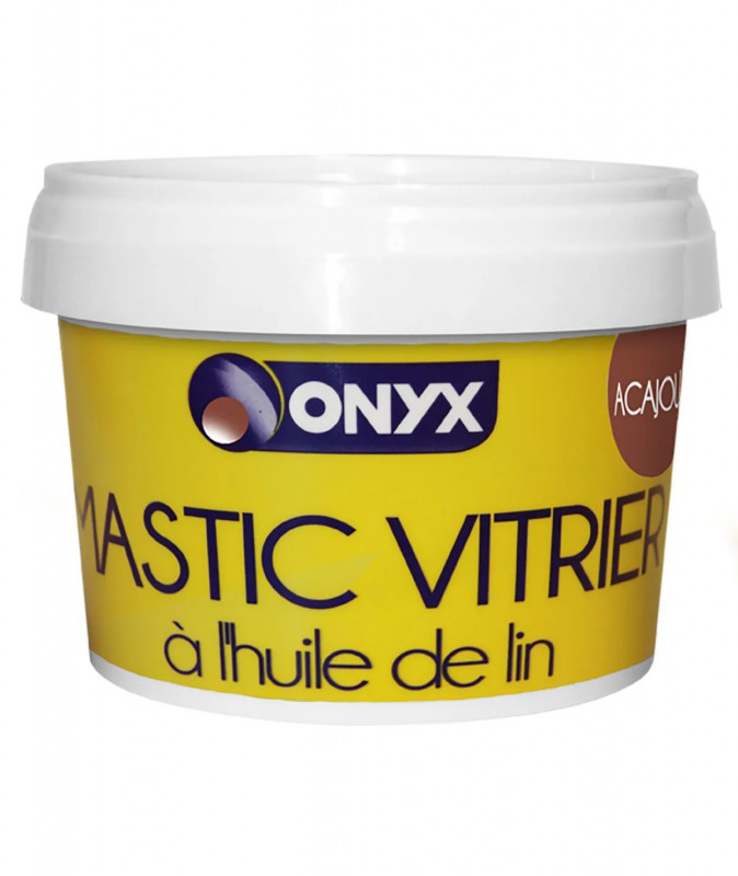 Mastic vitrier acajou à l'huile de lin, 500g