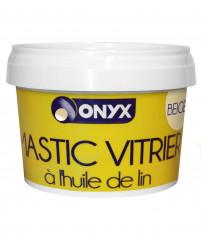 Mastic vitrier beige à l\'huile de lin, 500g