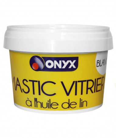 Mastic vitrier blanc à l\'huile de lin, 500g