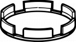 HANSA plastic mounting ring for Hansamix, Hansadisc, Hansamedica and Hansamat AM adjustment handles, part no. 823 and 835