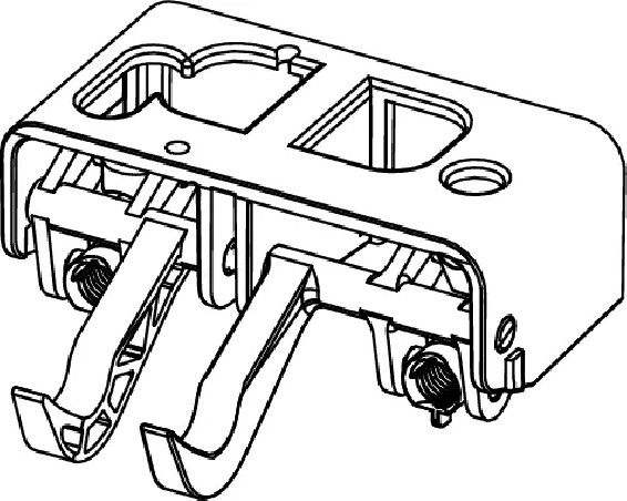 Actuating lever mechanism for TECE A2 flush mechanism 9820223