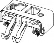 Actuating lever mechanism for TECE A2 flush mechanism 9820223