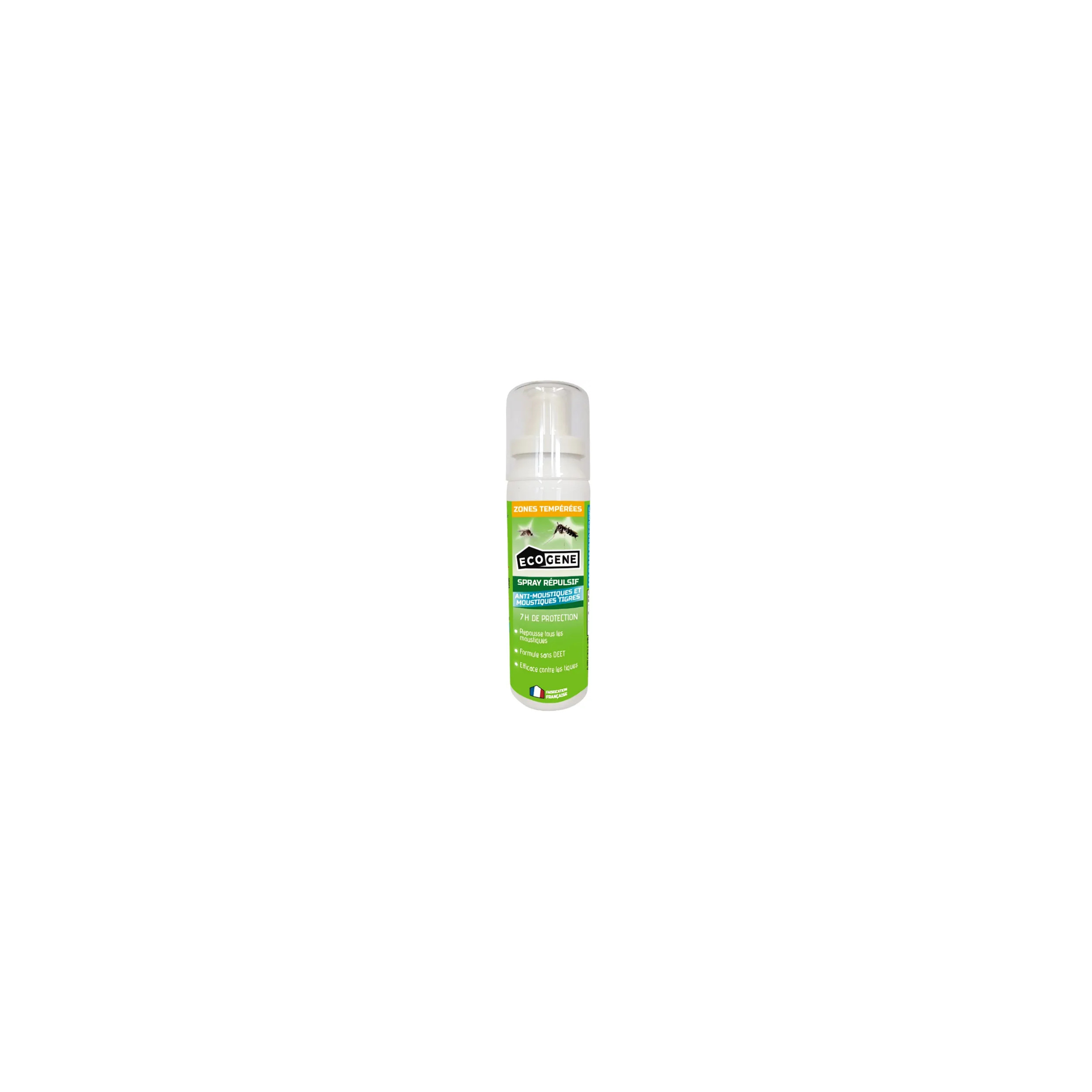 Spray répulsif anti-moustiques, dont tigres, zones tempérées 100 ml