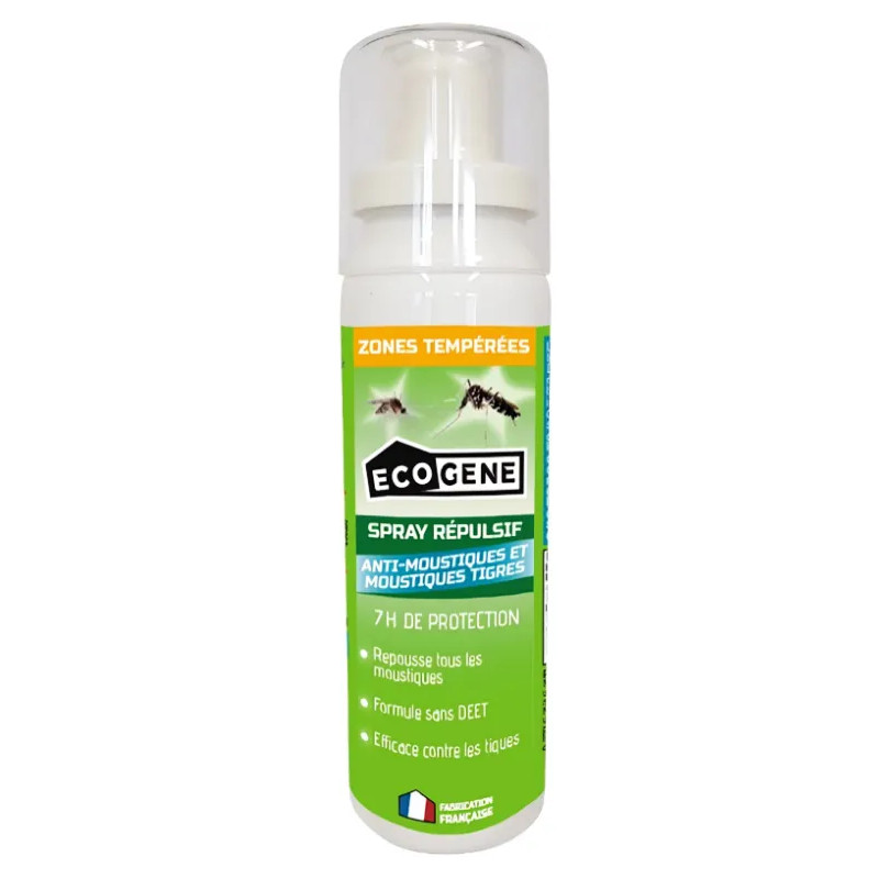 Spray repelente de mosquitos, incluidos los tigres, zonas templadas 100 ml