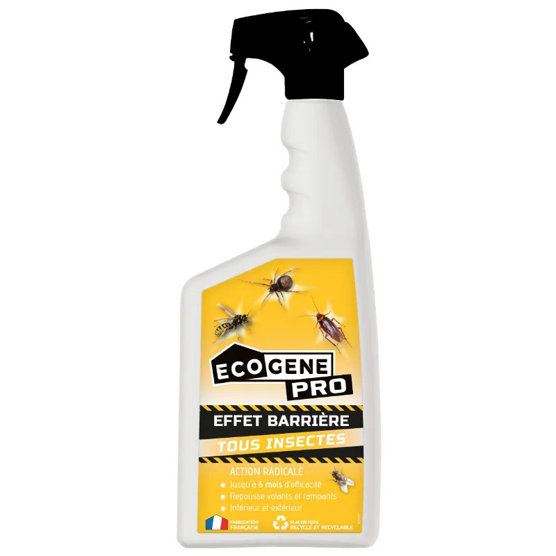 Insecticide, spray anti-insectes volants et rampants, effet barrière PRO, 1 L