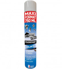 Aérosol insecticide foudroyant insectes volants maxi format, 750 ml