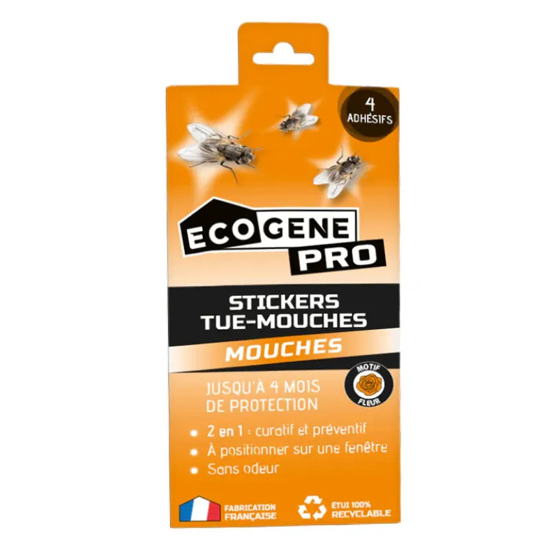 Eco-friendly fly stickers: rapid eradication, 4 months' protection