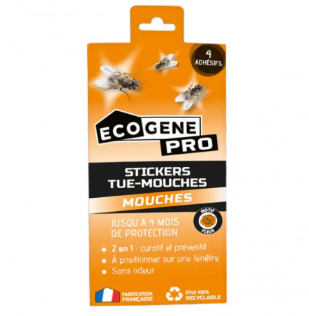 Sticker anti-mouches écologique : éradication rapide, 4 mois de protection