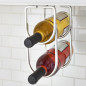 2-hole steel bottle rack for furniture, length 231 mm, width 108 mm, chrome-plated, 2 pcs.