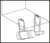 Botellero de acero de 2 agujeros para muebles, largo 231 mm, ancho 108 mm, cromado, 2 piezas