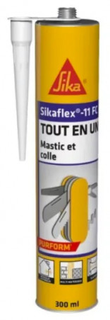 Sikaflex 11FC+ blanc, cartouche de 380g.