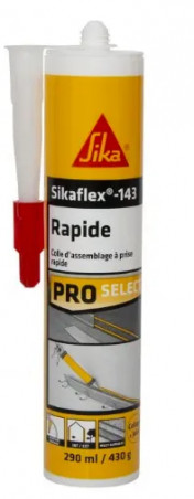 Sikaflex 143 rapide blanc, cartouche de 380g.