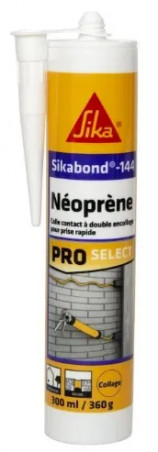 Sikabond 144 neoprene adhesive, 380g cartridge.