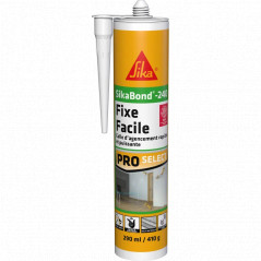 Sikabond 240 fixe facile blanc, cartouche de 290ml.