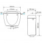 Top "Rondo H pneumatic" cistern with remote pneumatic actuation