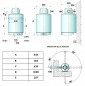 Accumulatore di gas 100 L Styx S/SGAFFX100, montaggio a parete con ventosa (non in dotazione)