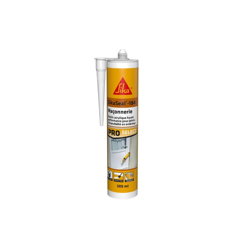 Sikaseal 184 masonry white, 300ml cartridge.