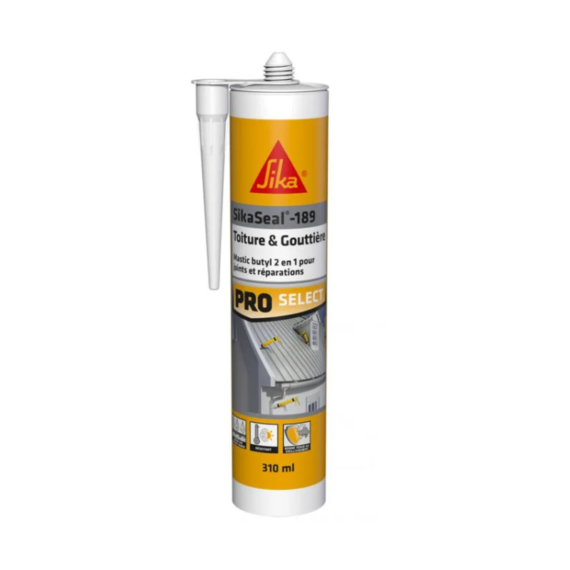 Sikaseal 189 roof and gutter grey, 300ml cartridge.