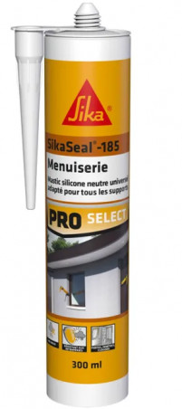 Sikaseal 185 menuiserie transparent, cartouche de 300ml.