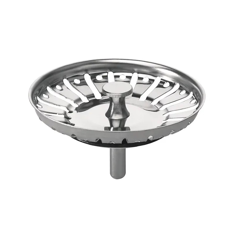 Chrome-plated 83mm diameter basket for WIRQUIN sink drain.