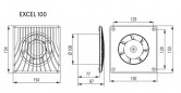 Anwesenheitsgesteuerter Extraktor der Excel-Serie Durchmesser 100mm.