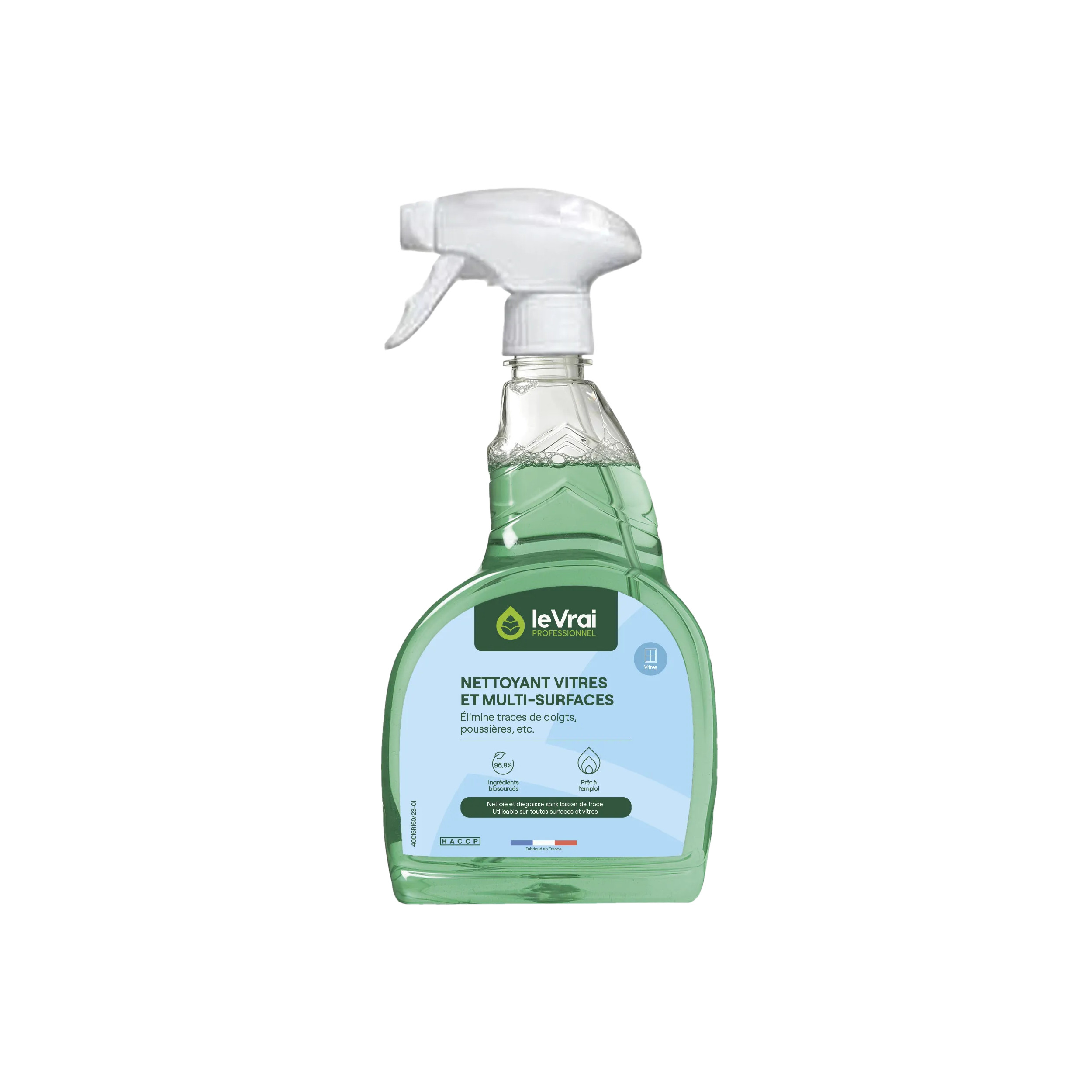 Nettoyant vitres et multi-surfaces, spray de 750ml.