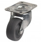 MINIROL castor D. 32 mm with swivel plate, height 42 mm.