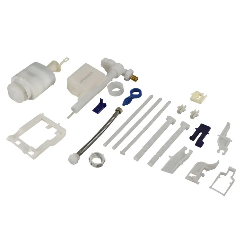 Complete spare parts kit for Schwab concealed WC cistern mechanisms 187.1200