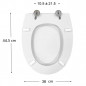 Abattant pour wc ALLIA City, Desirade, SELLES Royan 2 dito, coloris blanc