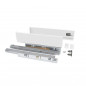 Vertex 40kg drawer kit, 83mm high, 45mm deep, in white steel.