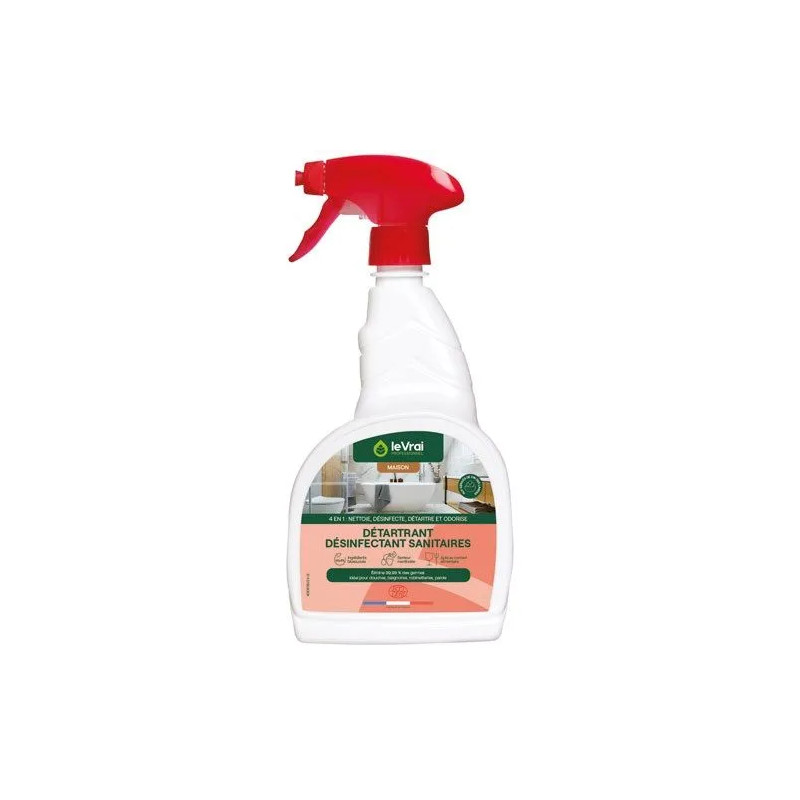 Le Vrai descaler disinfectant sanitaire, 750 ml