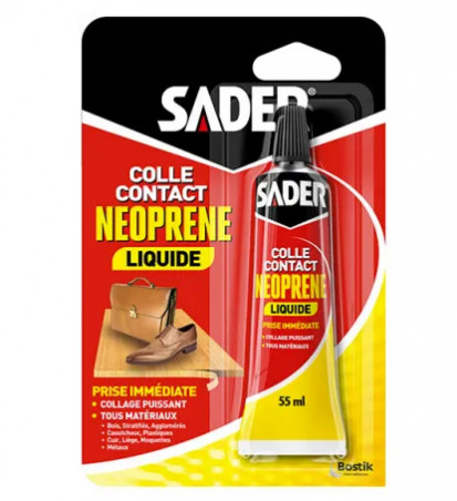 Colle contacte néoprène liquide, tube de 55ml.