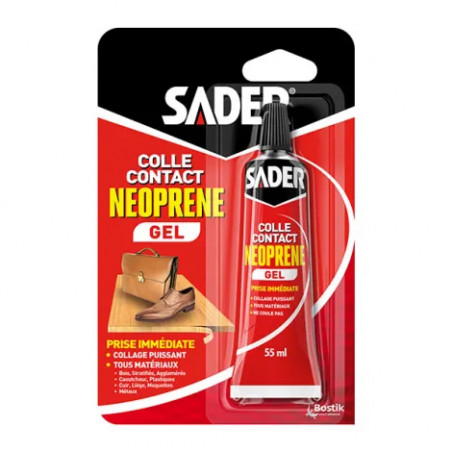 Colle contacte néoprène gel, tube de 55ml.