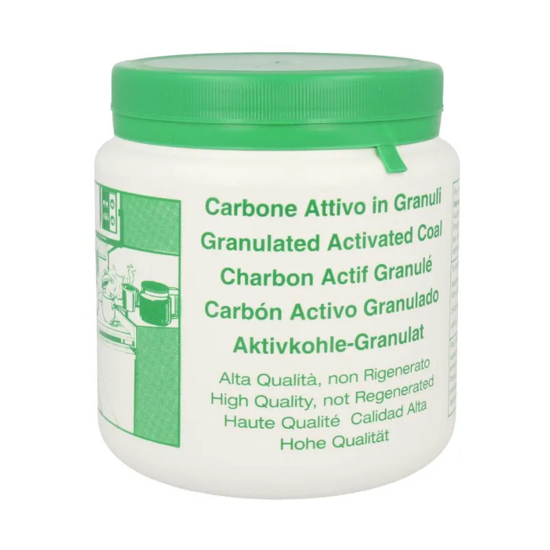 Carbone attivo granulare per cappe aspiranti, 500g.