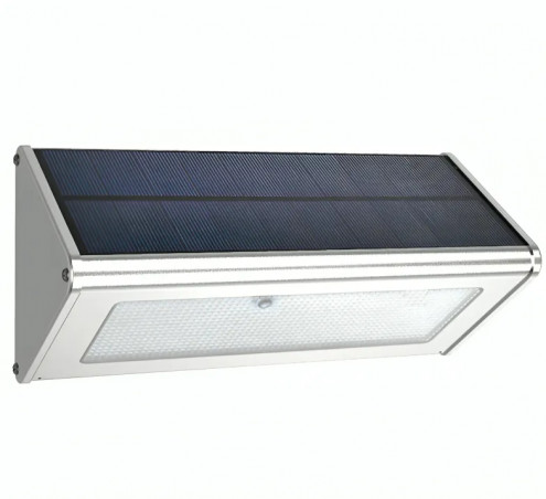 Solar-Wandleuchte IP44, Außenlicht mit Bewegungsmelder, 450 Lm