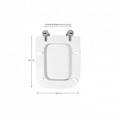 Abattant pour wc de marque ALLIA, modèle Jam.